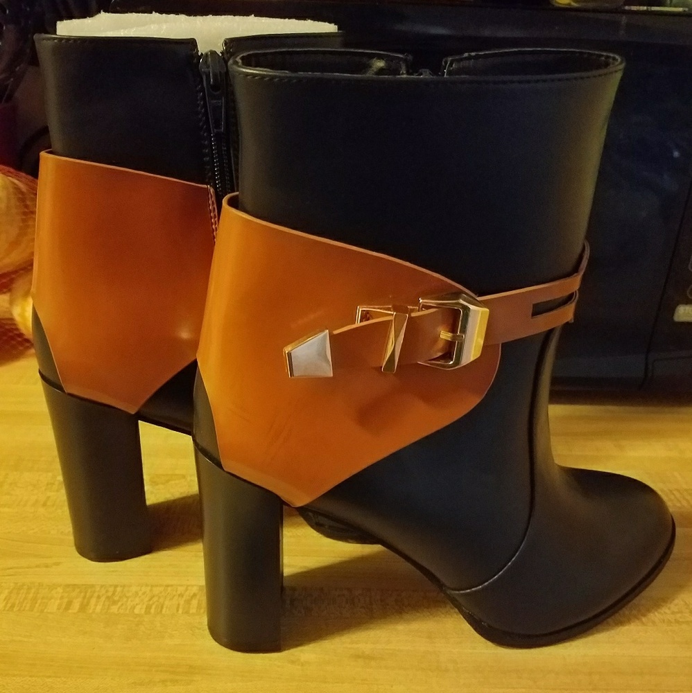 Faux Leather Ankle boots